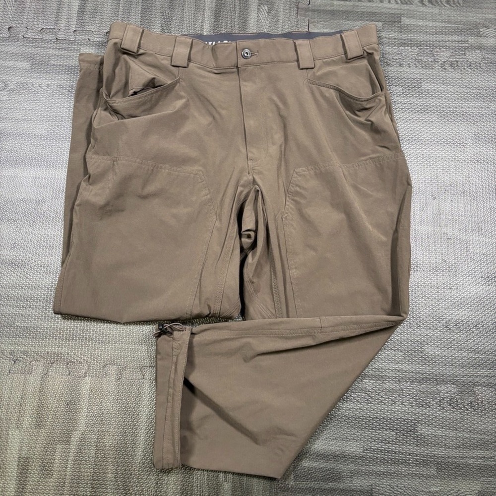 Duluth Trading Pants Mens 40X30 Brown Nylon Armachillo Cooling Ripstop Work